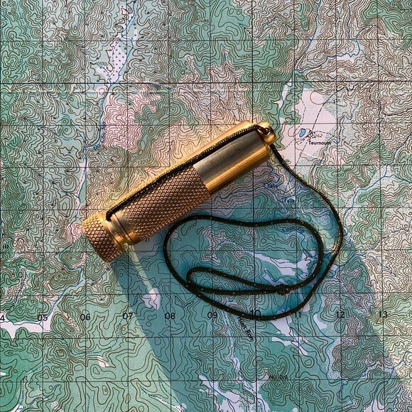 The Best Made Co brass capsule match case with compass - Picture 2 of 12